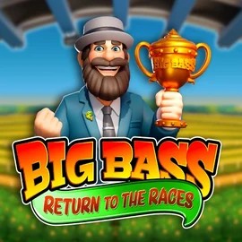 Big Bass Return to the Races logo by Pragmatic Play Spinjo Casino