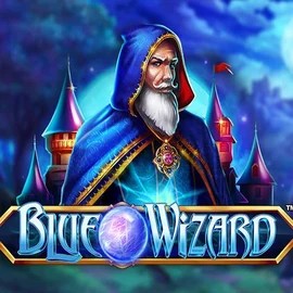 Official Slots logo: Blue Wizard by Quickspin at Spinjo Casino