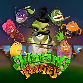 Jumping Fruits slot visual from Wazdan available on spinjoo.de